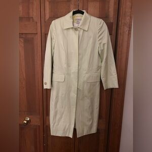 Banana Republic Women’s Vintage Sz M Green Y2K/Early 2000s/Early 00s Trench Coat